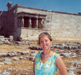 Princess Zoe Lascaris Comnenus visits the Acropolis and the Erechtheion.